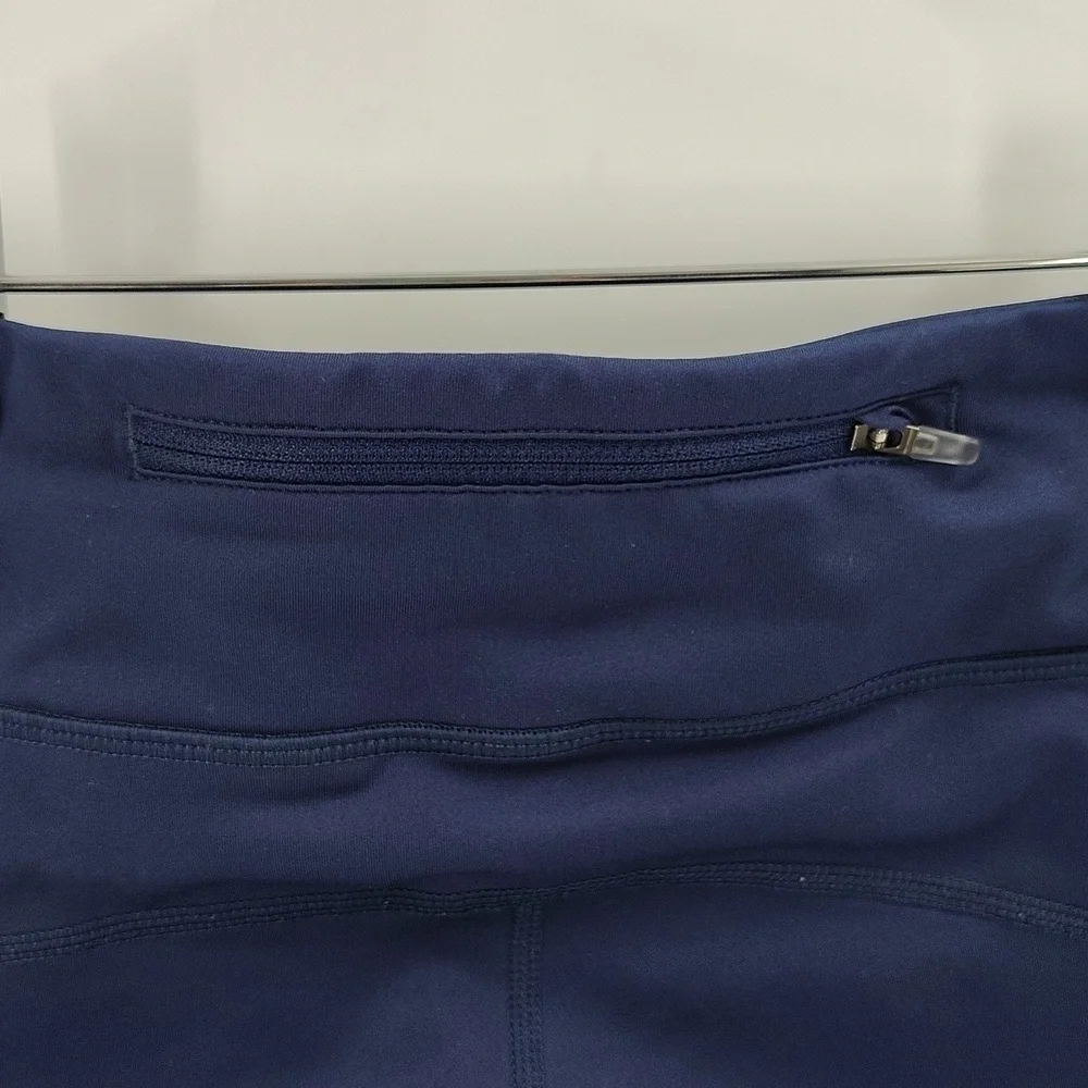 Nike Running ankle legging pants small blue women's athletic stretch drawstring